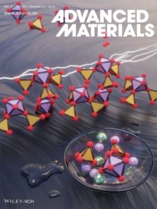 A front cover art design for the scientific journal Advanced Materials. #SciArt