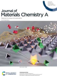 The front page cover art of Journal of Materials Chemistry A.