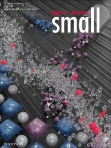 The front cover design of the scientific journal Small.