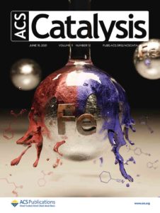 A science art cover design for ACS Catalysis. This journal cover was chosen as a supplementary cover.