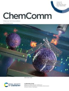 Cover art that appeared on the front of ChemComm journal.