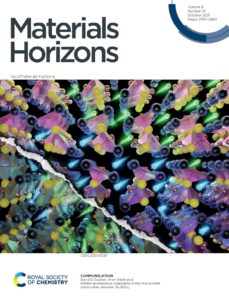 The cover design of Materials Horizons featuring the work Prof. Walsh from Imperial College.