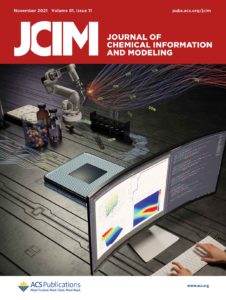 A cover art for the Journal of Chemical Information and Modelling, showing a new framework to optimize chemical reactions.