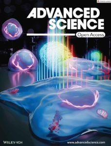 The cover design of Advanced Science, showing how laser modes can be used to determine unique signals of a cell's transformation.