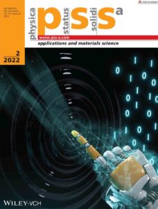 The front cover of physica status solidi a (pss-a) showing the development of in-memory sensing for digital transformation.