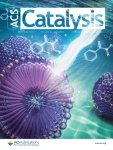 An ACS Catalysis cover design showing the use of micellar media in photocatalysis.