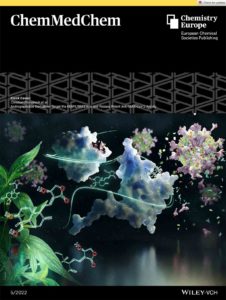 The front cover of ChemMedChem showing plant based antiviral drugs for COVID treatment.