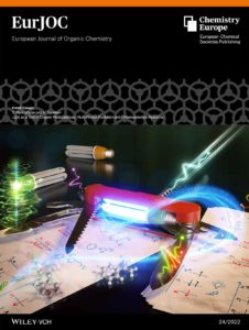 Front cover art of The European Journal of Organic Chemistry. The cover shows a Swiss army knife representing the multiple applications of light in photocatalysis.