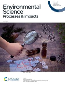 Cover art of Environmental Science showing a hand holding magnifying glass inspecting vials that contain essential oils.